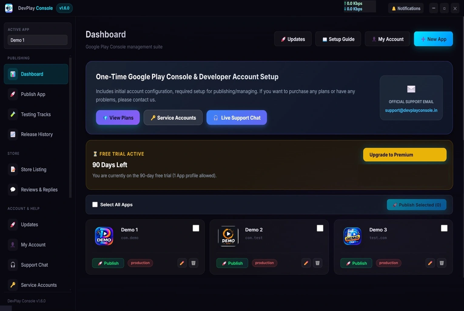 Android App 1-Click Publisher
